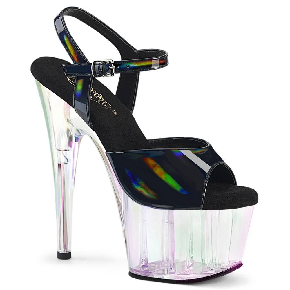 Pleaser - ADORE709HT Sandale à bride à la cheville, Pole dance chaussures - Noir Product image